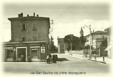 Foto di via San Savino del 1950